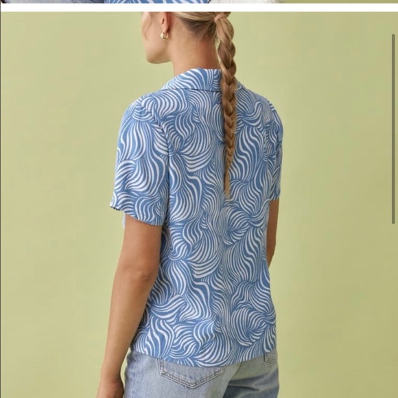 Reformation Cuba top- size XS- color splash - Picture 2 of 4